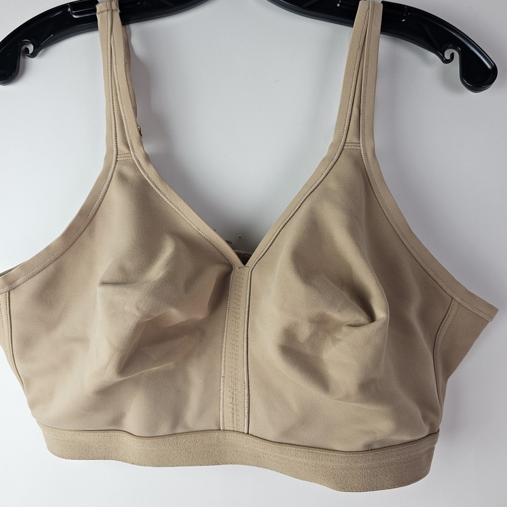 Soma Embraceable FC Wireless Bra 40DD Lined Full Coverage Adjustable Beige Nude